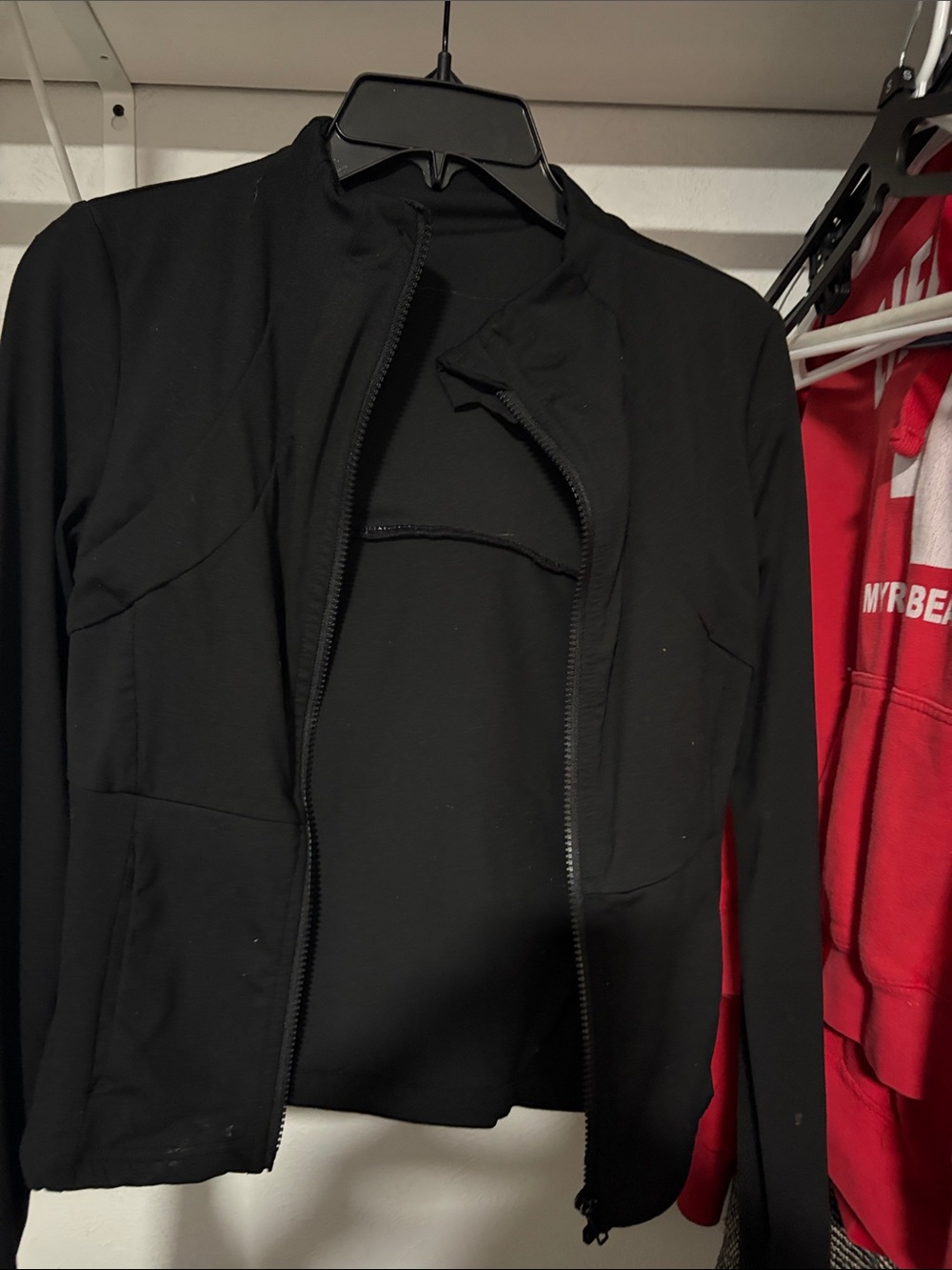 SHEIN Black Zip-Up black xs